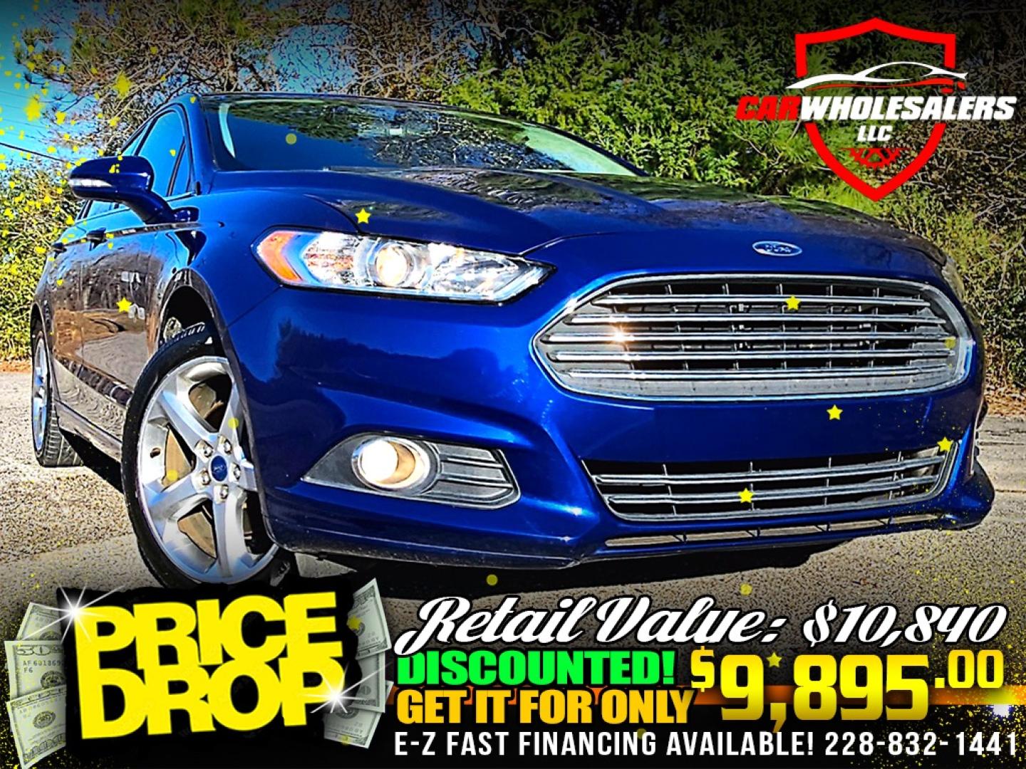 2015 Blue Ford Fusion SE (3FA6P0T96FR) with an 2.0L L4 DOHC 16V engine, Automatic transmission, located at 18001 Kellogg Rd, Saucier, MS, 39574, (228) 832-1441, 39.421459, -76.641457 - Photo#0